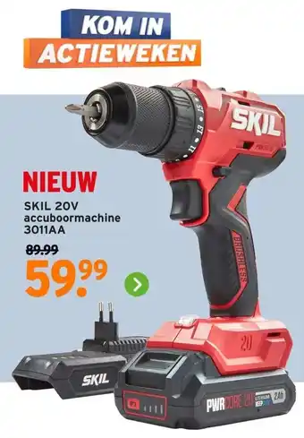 GAMMA SKIL 20V accuboormachine 3011AA aanbieding