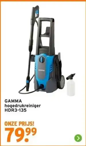 GAMMA GAMMA hogedrukreiniger HDR3-135 aanbieding