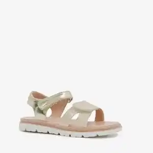 Scapino Blue Box meisjes sandalen met luipaardprint goud aanbieding