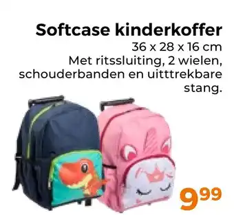 Trekpleister Softcase kinderkoffer aanbieding