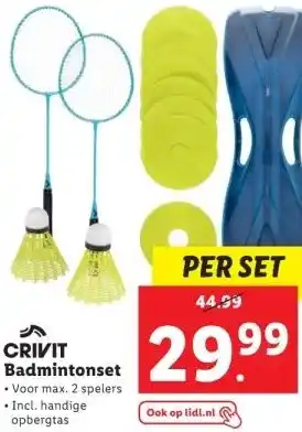 Lidl CRIVIT Badmintonset aanbieding
