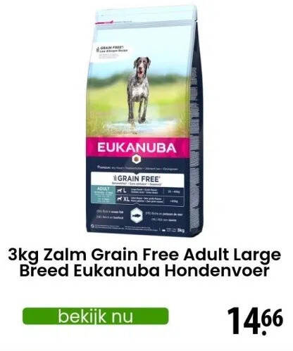 Eukanuba Adult Mono-Protein met Zalm 12kg €48,50