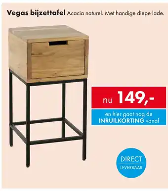 Woonsquare Vegas bijzettafel aanbieding