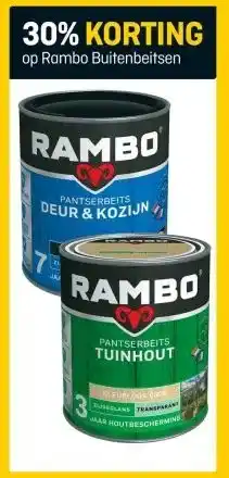 Hubo op Rambo Buitenbeitsen aanbieding