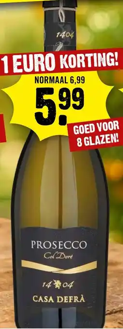 Dirck 3 PROSECCO Col Doré aanbieding