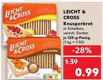 Kaufland DE LEICHT & CROSS Knusperbrot aanbieding