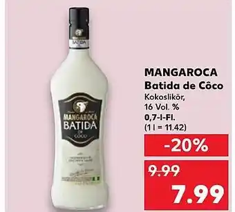 Kaufland DE MANGAROCA Batida de Côco aanbieding