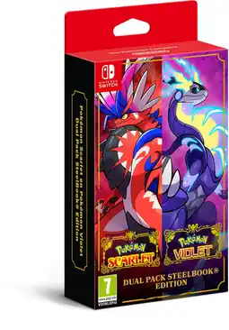 Bol.com Pokémon Scarlet & Violet - Nintendo Switch - Steelbook Duopack editie aanbieding