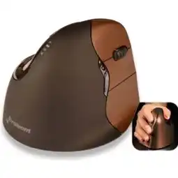Bol.com Evoluent 4 Ergonomische Muis Small - Verticale Muis - Rechts - Bruin aanbieding