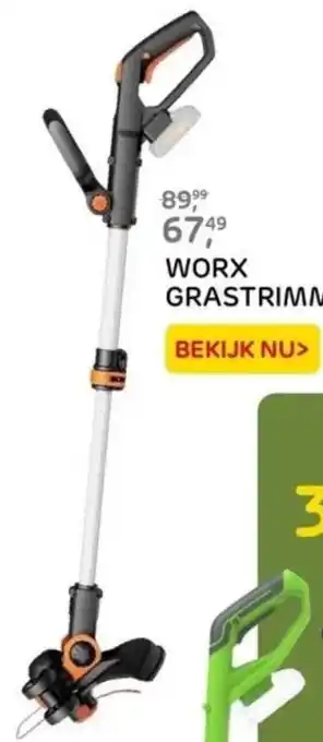 Praxis WORX GRASTRIMMER aanbieding