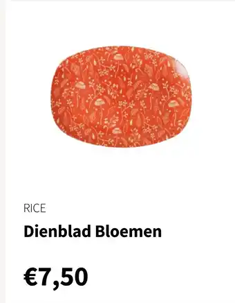 Nijhof RICE Dienblad Bloemen aanbieding