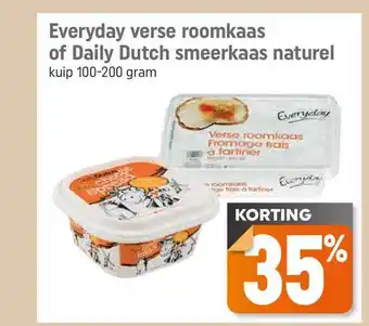 Dagwinkel Everyday Verse Roomkaas Of Daily Dutch Smeerkaas Naturel 35% Korting aanbieding