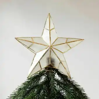 CB2 Capiz Star Tree Topper aanbieding