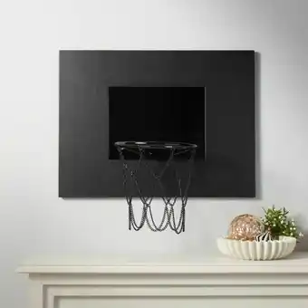 CB2 Black Leather Basketball Hoop aanbieding