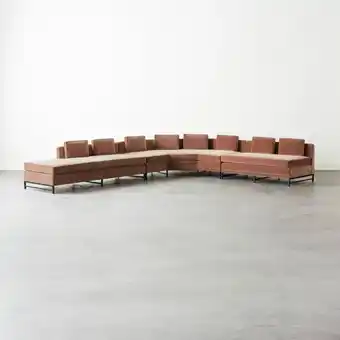 CB2 Metric Left Armless 3-Piece Sectional aanbieding