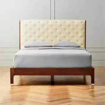 CB2 Crosby Queen Tufted Bed aanbieding