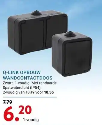 Kluswijs Q-LINK OPBOUW WANDCONTACTDOOS aanbieding