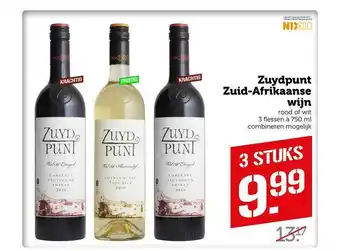 Coop Zuydpunt Zuid-Afrikaanse Wijn 750 ml aanbieding