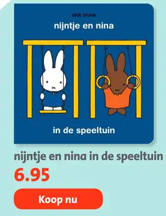 Bruna nijntje en nina in de speeltuin aanbieding