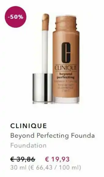 Douglas Clinique beyond perfecting founda 30 ml aanbieding