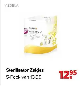 Baby-Dump Medela Sterilisator Zakjes aanbieding