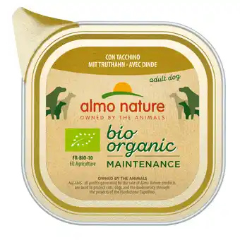 Zooplus 15% Korting! Almo Nature BioOrganic 6 x 100 g - Bio Kalkoen aanbieding