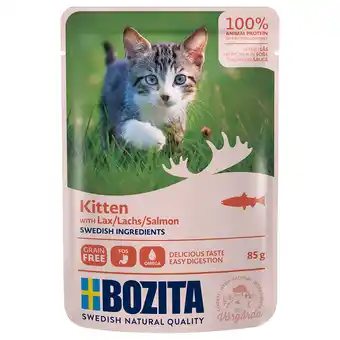 Zooplus 10% Korting! Bozita natvoer voor katten - Hapjes in Saus Kitten: Zalm aanbieding