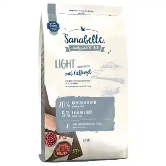 Zooplus 2kg Light Sanabelle Kattenvoer aanbieding