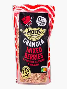 Flink Holie Granola Mixed Berries 350g aanbieding