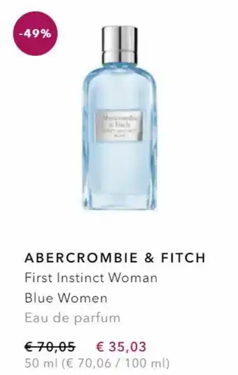 Douglas Abercrombie & fitch first instinct woman blue woman eau de 50 ml parfum aanbieding