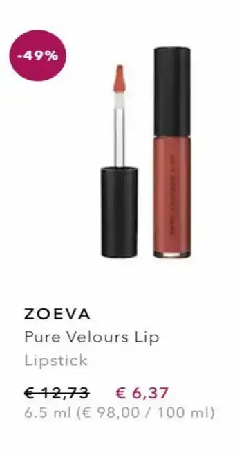 Douglas Zoeva pure velours lip lipstick aanbieding