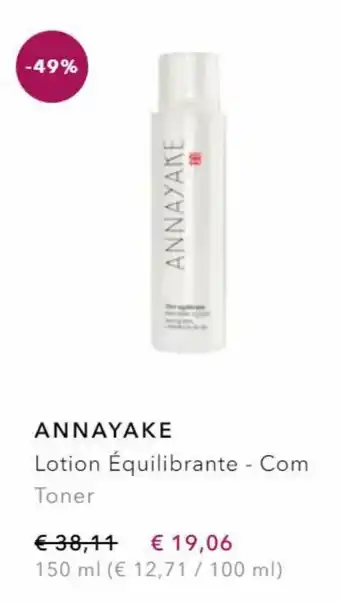 Douglas Annayake lotion equilibrante- com toner 150 ml aanbieding