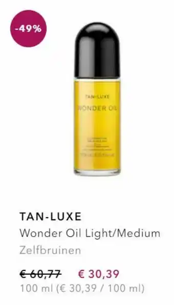 Douglas Tan-luxe wonder oil light/medium zelfbruinen 100 ml aanbieding