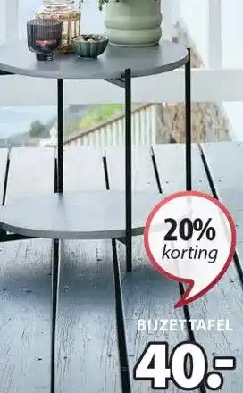 Jysk OTTA BIJZETTAFEL aanbieding