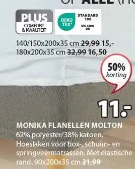 Jysk MONIKA FLANELLEN MOLTON aanbieding