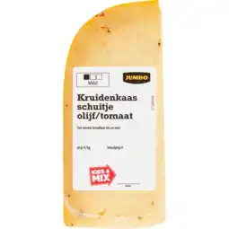 Jumbo Jumbo Kruidenkaas Schuitje Olijf Tomaat 50+ 105g aanbieding