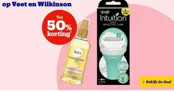 Bol.com op Veet en Wilkinson aanbieding