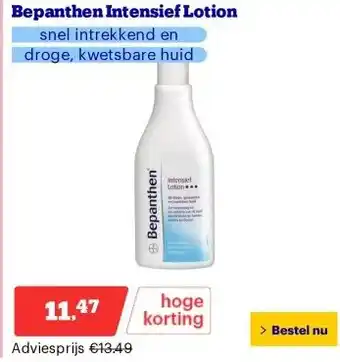 Bol.com Bepanthen Intensief Lotion aanbieding