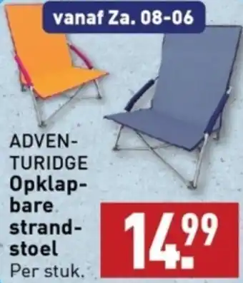 ALDI ADVENTURIDGE Inklapbare strandstoel aanbieding