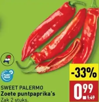 ALDI SWEET PALERMO Zoete puntpaprika's aanbieding