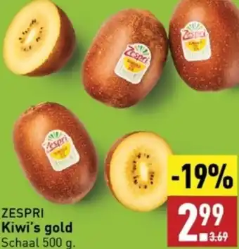 ZESPRI Kiwi's gold 500g aanbieding bij ALDI