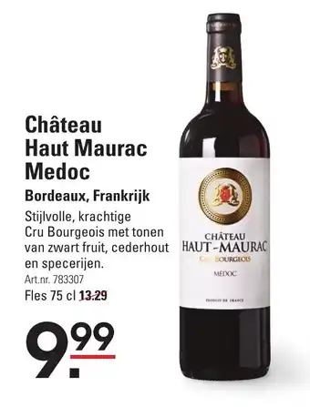 Sligro Chateau Haut Maurac Medoc 75 cl aanbieding