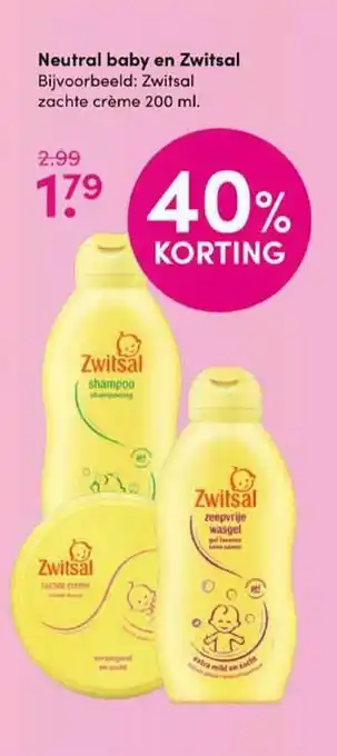 Drogisterij Visser Neutral Baby En Zwitsal aanbieding