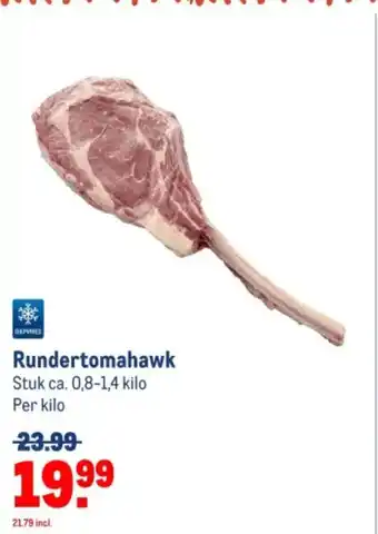 Makro Rundertomahawk aanbieding