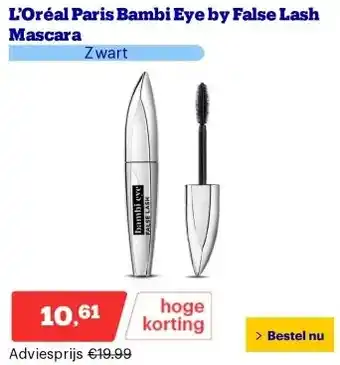 Bol.com L’Oréal Paris Bambi Eye by False Lash Mascara aanbieding