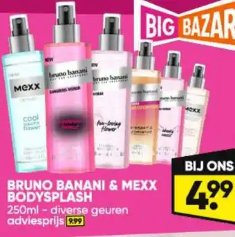 Big Bazar BRUNO BANANI & MEXX BODYSPLASH 250ml aanbieding