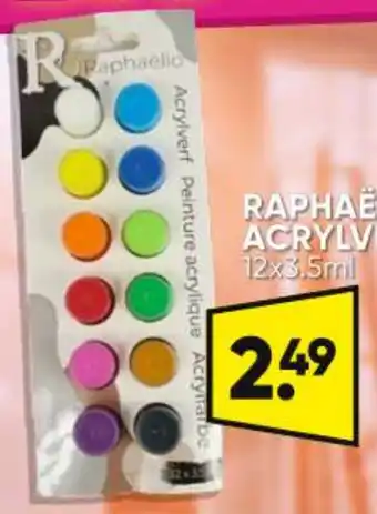 Big Bazar RAPHAËLLO ACRYLVERF 12x3.5ml aanbieding