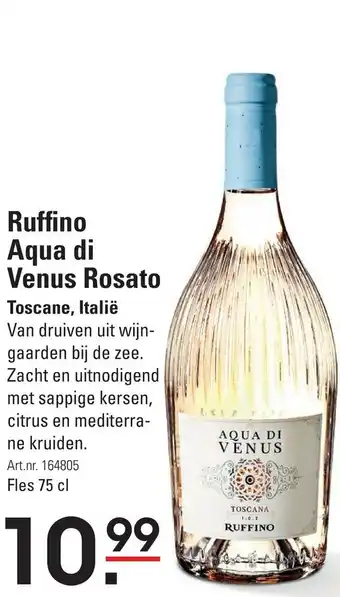 Sligro Ruffino Aqua di Venus Rosato 75 cl aanbieding