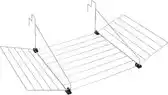 Bol.com Tomado Metaltex - Tilburg Radiator/Balkon Droogrek - 12m Drooglengte - Zilvergrijs aanbieding