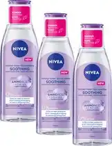 Bol.com NIVEA Essentials Soothing Micellair Water - Gevoelige huid - Druivenpitolie - Dexpanthenol - 3 x 200 ml aanbieding